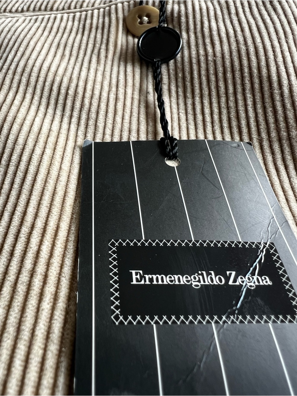 VTG NWT Ermenegildo Zegna Cashmere/Cotton Corduroys Beige 32 $695 MSRP in 2000s